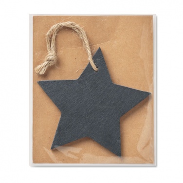 Logo trade advertising products picture of: Slate xmas hanger star